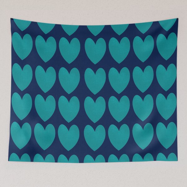 Item preview, Corazones de azul designed and sold by Jessie Williams.