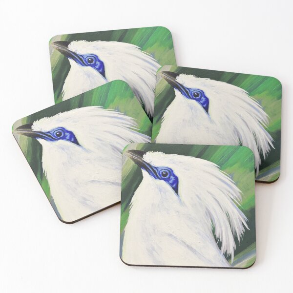 Item preview, Bali Mynah Portrait designed and sold by LauraWolfArtist.