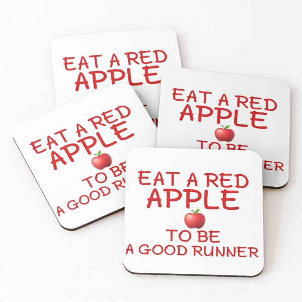 Item preview, Eat a red apple to be a good runner designed and sold by salahnewdesign.