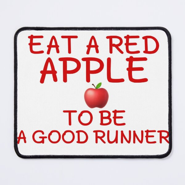 Item preview, Eat a red apple to be a good runner designed and sold by salahnewdesign.