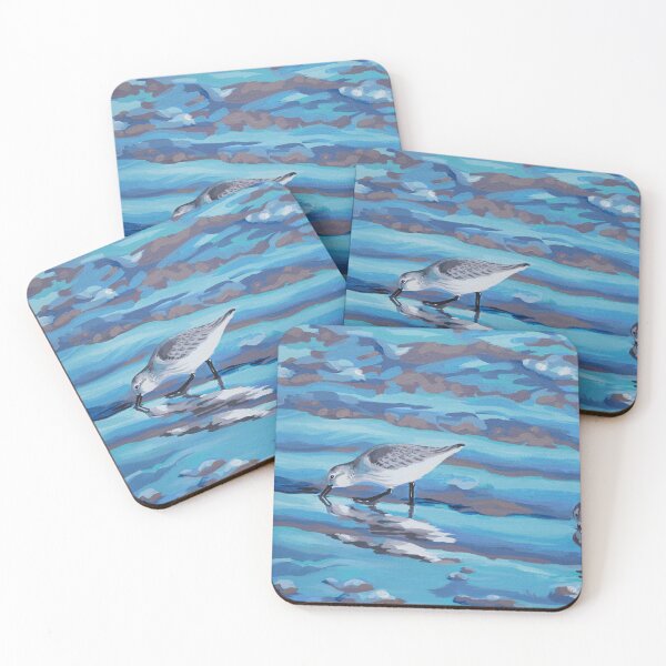 Item preview, Sanderlings Feeding designed and sold by LauraWolfArtist.