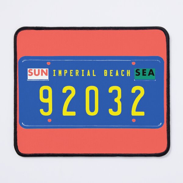 Item preview, Imperial Beach retro ZIP code license plate designed and sold by KLondike-5.