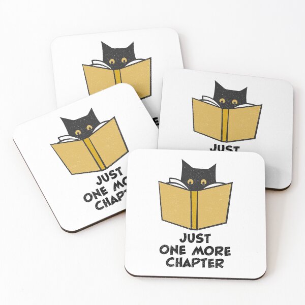Item preview, Black Cat Reading Just One More Chapter designed and sold by Creatively Torn.