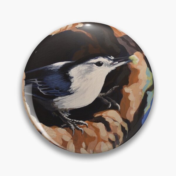 Item preview, White-breasted Nuthatch designed and sold by LauraWolfArtist.