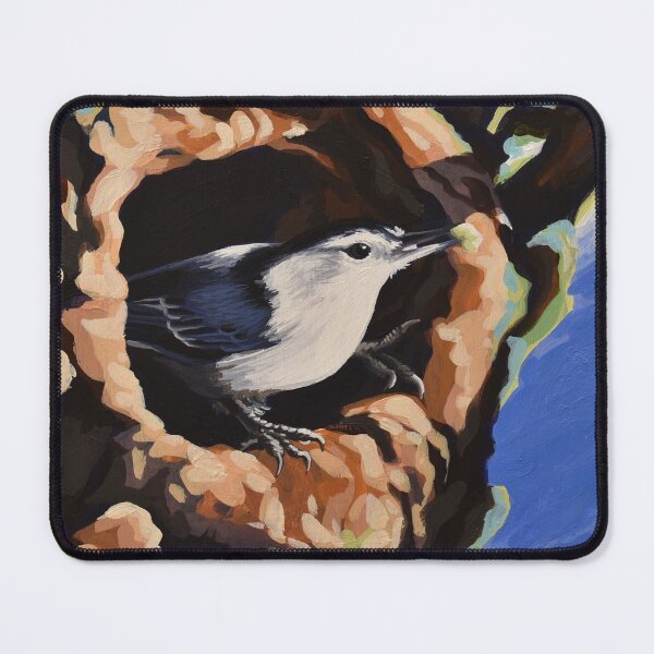Item preview, White-breasted Nuthatch designed and sold by LauraWolfArtist.