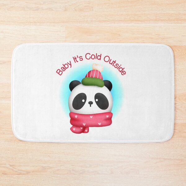 Item preview, Cute Panda in Scarf and Winter Hat designed and sold by JanesCreations.