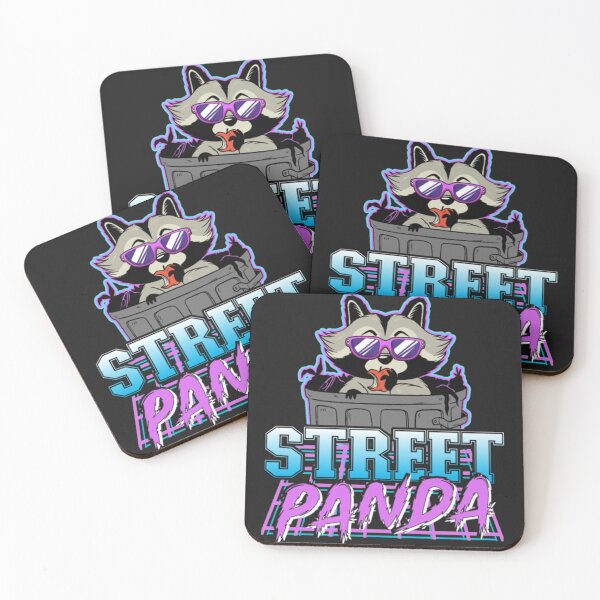 Item preview, Street Panda Synthwave Raccoon designed and sold by StarcyWol.