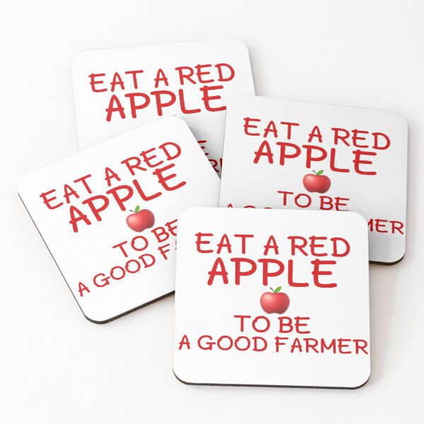 Item preview, Eat a red apple to be a good farmer  designed and sold by salahnewdesign.