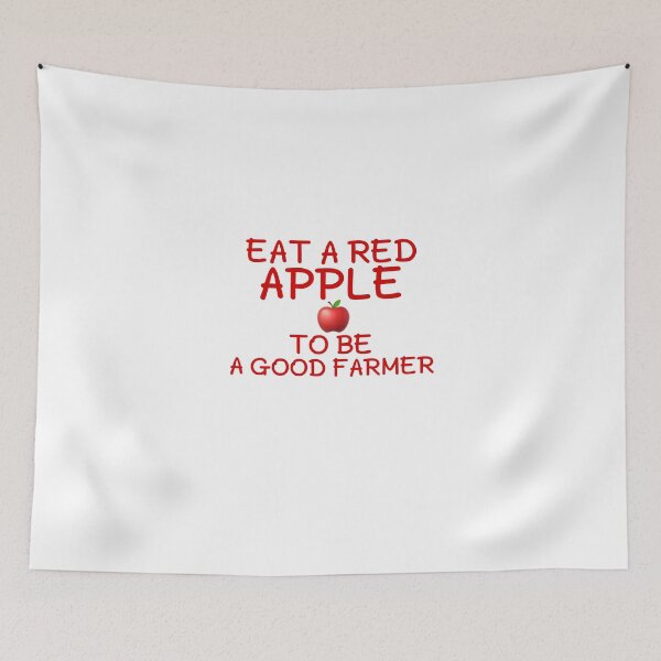 Item preview, Eat a red apple to be a good farmer  designed and sold by salahnewdesign.