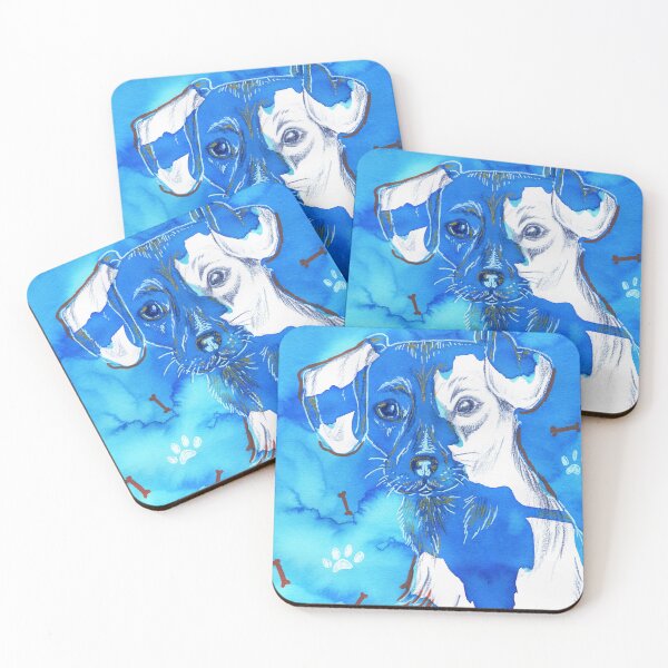 Item preview, Blue dog portrait designed and sold by Oniroiatlier.