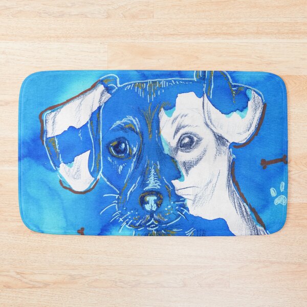 Item preview, Blue dog portrait designed and sold by Oniroiatlier.