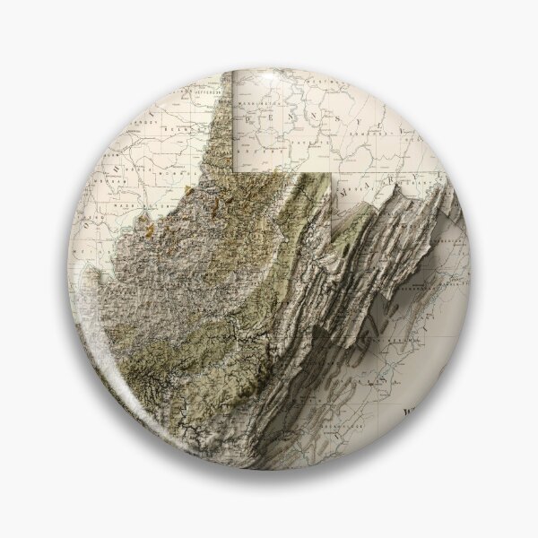 Item preview, 1899 West Virginia Relief Map 3D digitally-rendered designed and sold by ThinkAboutMaps.