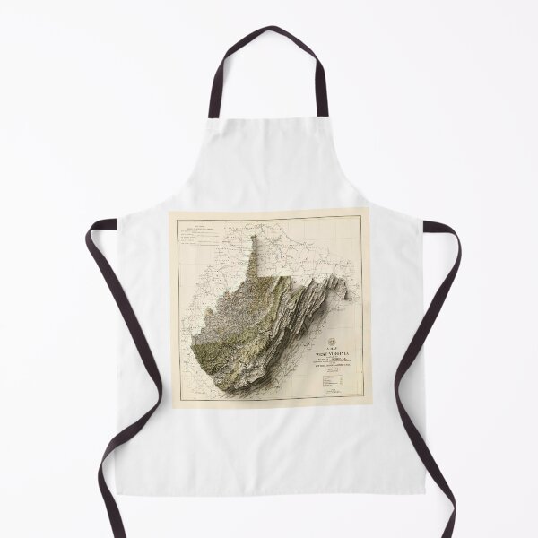 Item preview, 1899 West Virginia Relief Map 3D digitally-rendered designed and sold by ThinkAboutMaps.