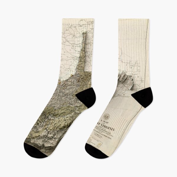 Item preview, 1899 West Virginia Relief Map 3D digitally-rendered designed and sold by ThinkAboutMaps.