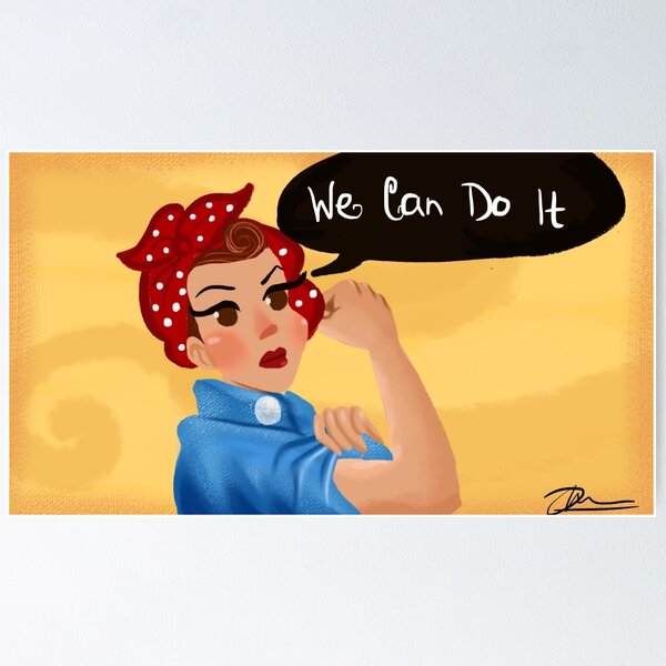 Item preview, We Can Do It - Rosie the Riveter designed and sold by Illustrations by Dil.