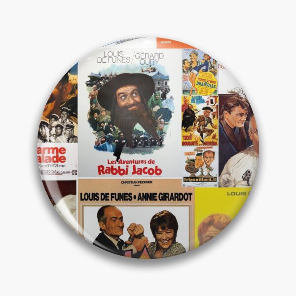 Item preview, Louis de Funes Movie Poster Compilation Poster v2 designed and sold by Typeroyale.