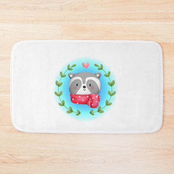 Item preview, Cute Raccoon in a Red Scarf designed and sold by JanesCreations.
