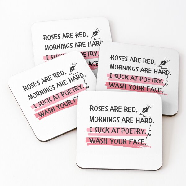 Item preview, Wash your face funny poem designed and sold by ThoughtJumble.