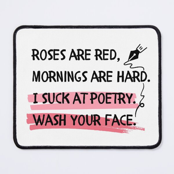 Item preview, Wash your face funny poem designed and sold by ThoughtJumble.