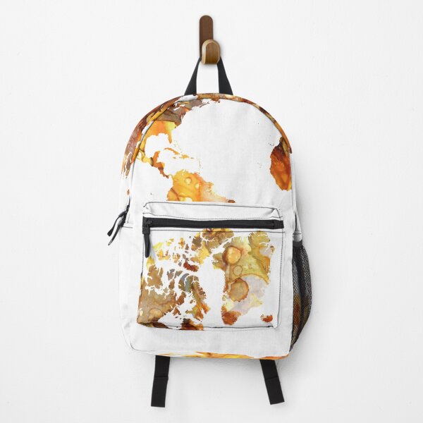 Item preview, Brown Orange World Map Design 102 designed and sold by artbylucie.