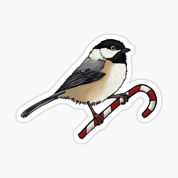 Item preview, Candy Cane Chickadee designed and sold by Alexis Rodefer.