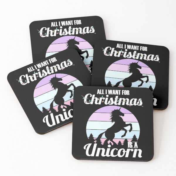 Item preview, All I Want For Christmas Is A Unicorn designed and sold by RicaGraphic.