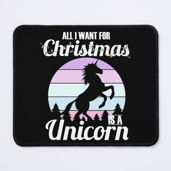 Item preview, All I Want For Christmas Is A Unicorn designed and sold by RicaGraphic.