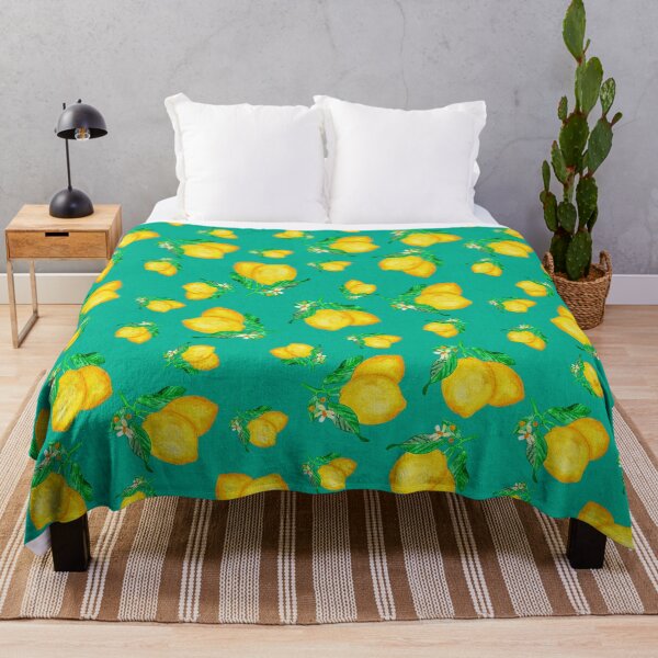 Item preview, Lemons & Dark Teal designed and sold by Rosie Oliveira.
