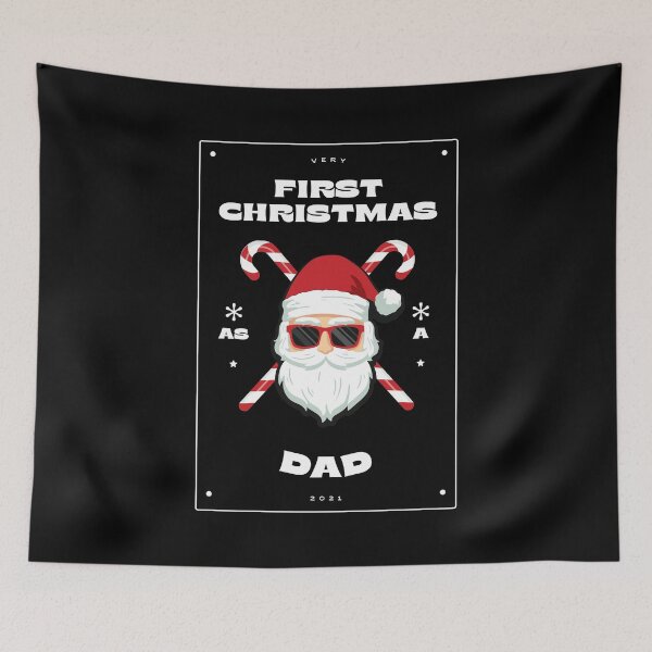 Item preview, first christmas as a dad design designed and sold by NiceSign.