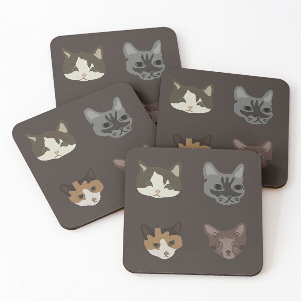 Item preview, Four Cat Heads designed and sold by Alec Buchan.