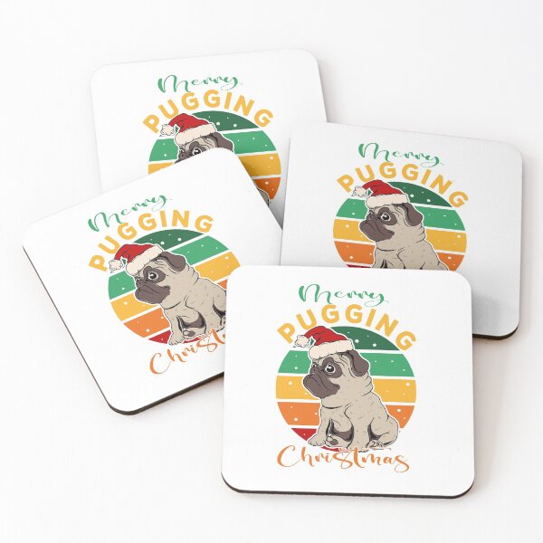 Item preview, Merry Pugging Christmas - Santa Pug designed and sold by pugmom4.