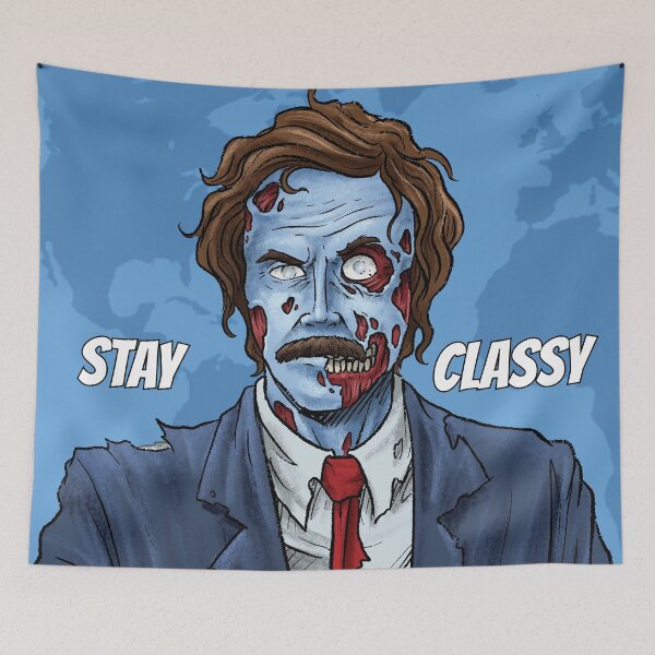 Item preview, Ron Zombie Newscaster Anchorman Zombie designed and sold by Bravebud.