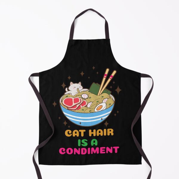 Item preview, CAT HAIR IS A CONDIMENT FUNNY CAT LOVERS T-SHIRT/STICKER designed and sold by BestCoolStuff.