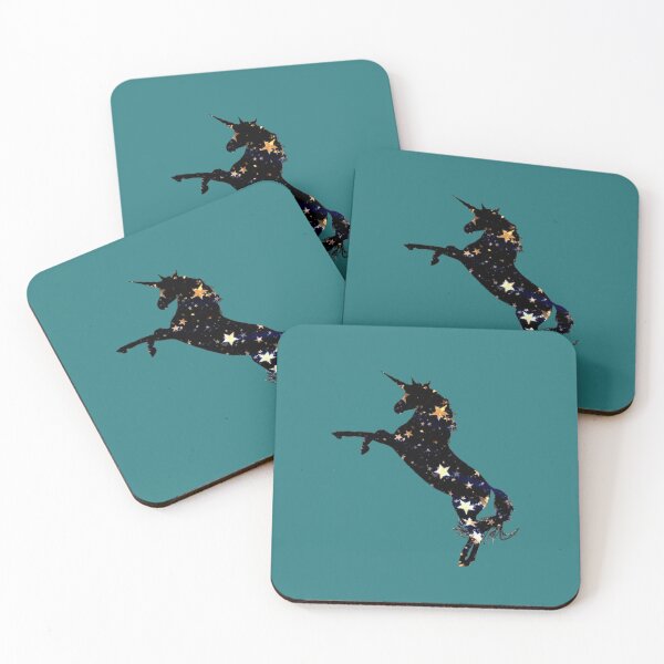 Item preview, Black star unicorn pattern designed and sold by LukjanovArt.