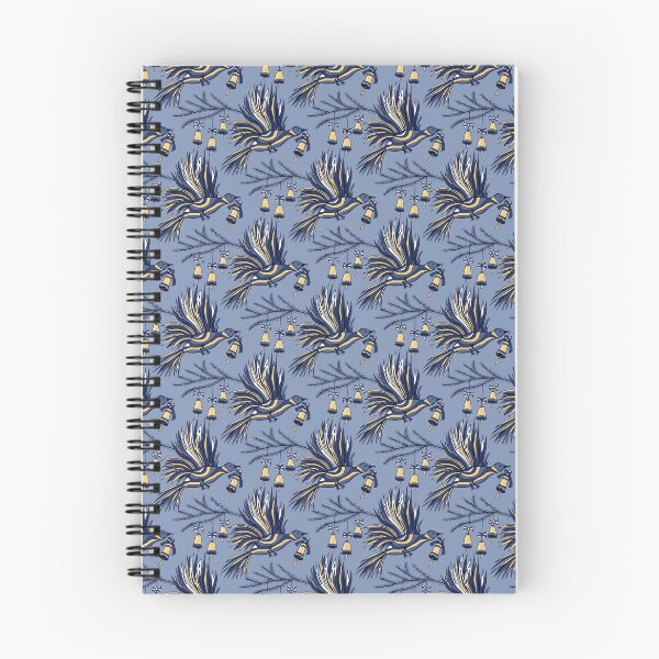 Item preview, Christmas Dove with Golden Jingle Bells Seamless Pattern designed and sold by Trinket-Trickster.