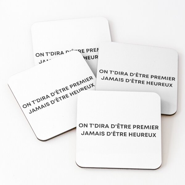 Item preview, We will tell you to be the first, never to be happy - Orelsan designed and sold by StudioMF.