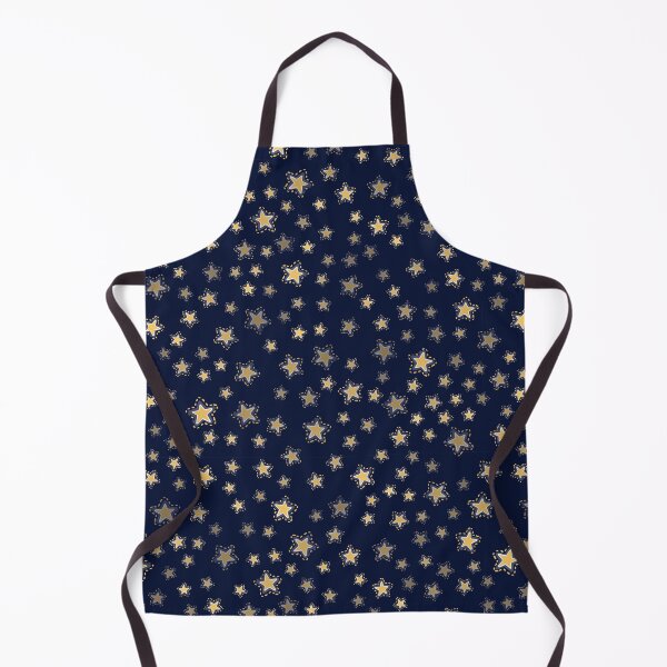 Item preview, Yellow Stars on Midnight Blue Background Seamless Pattern designed and sold by Trinket-Trickster.