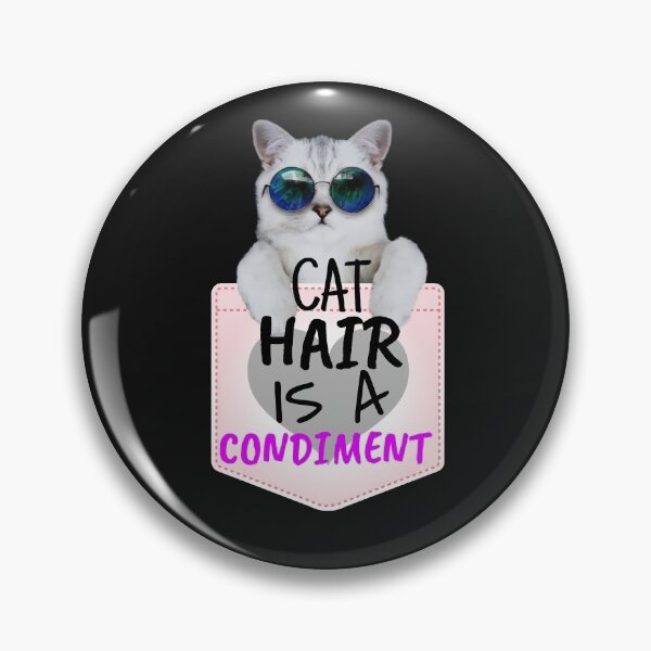 Item preview, Cat Hair Is a Condiment. Funny Shirt Pocket Cat In Glasses designed and sold by BestCoolStuff.