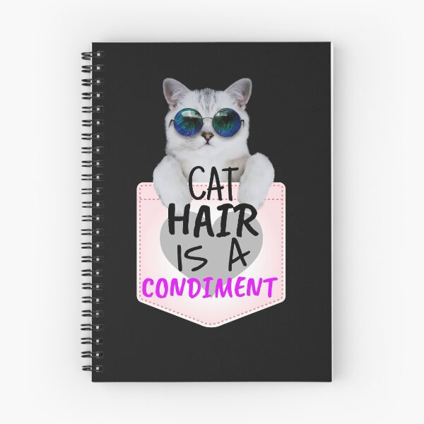 Item preview, Cat Hair Is a Condiment. Funny Shirt Pocket Cat In Glasses designed and sold by BestCoolStuff.