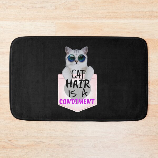 Item preview, Cat Hair Is a Condiment. Funny Shirt Pocket Cat In Glasses designed and sold by BestCoolStuff.