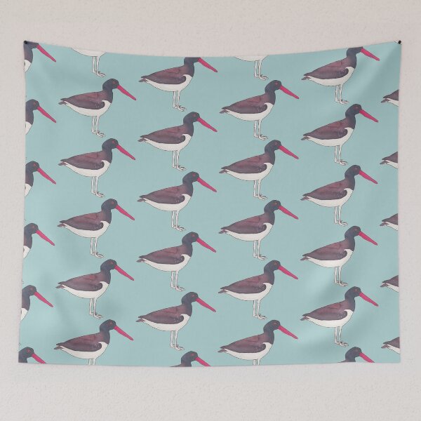 Item preview, American Oystercatcher bird species wildlife art designed and sold by TheWaterBirds.