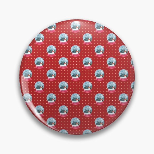 Item preview, Snow Globe on Red Background Seamless Pattern designed and sold by Trinket-Trickster.