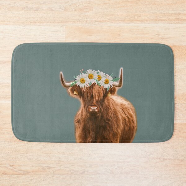 Item preview, Cow with flower crown designed and sold by CDBCreations.