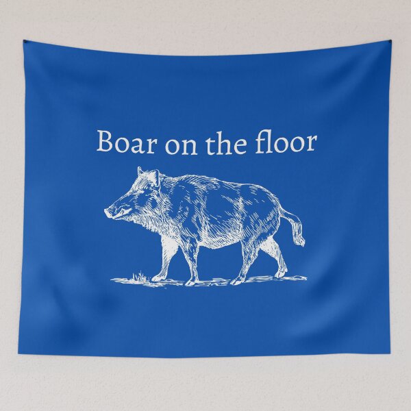 Item preview, Boar on the floor succession qoute blue designed and sold by Badmoviesrus.