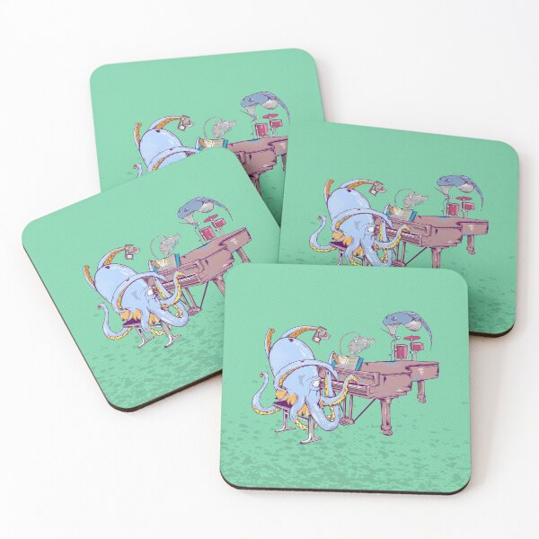Item preview, Octopus Playing piano designed and sold by piedaydesigns.