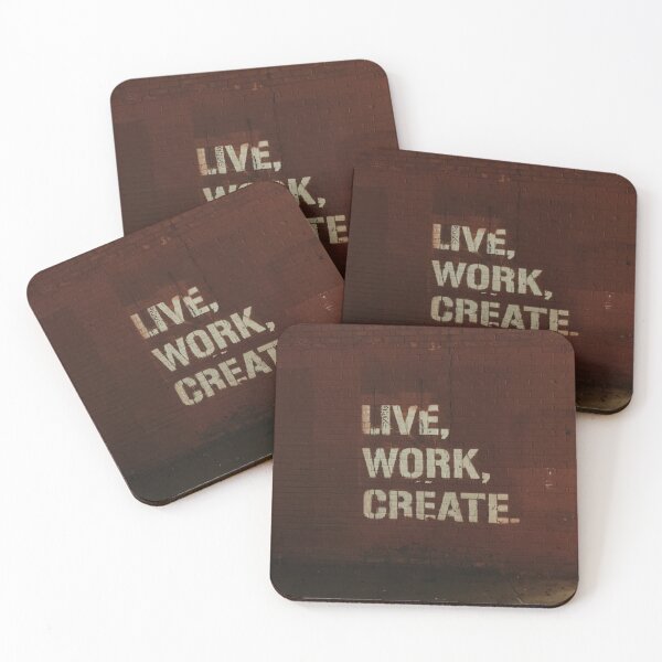 Item preview, LIVE, WORK, CREATE designed and sold by photograpyshop.