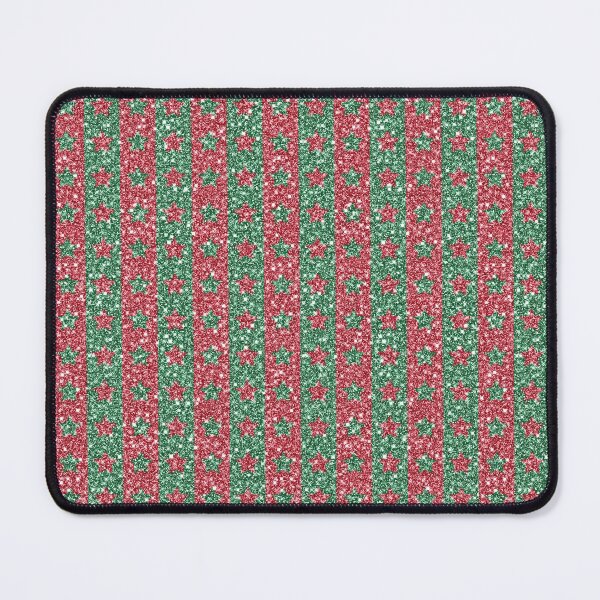 Item preview, Green and Red Glitter Stripes with Stars Seamless Pattern designed and sold by Trinket-Trickster.