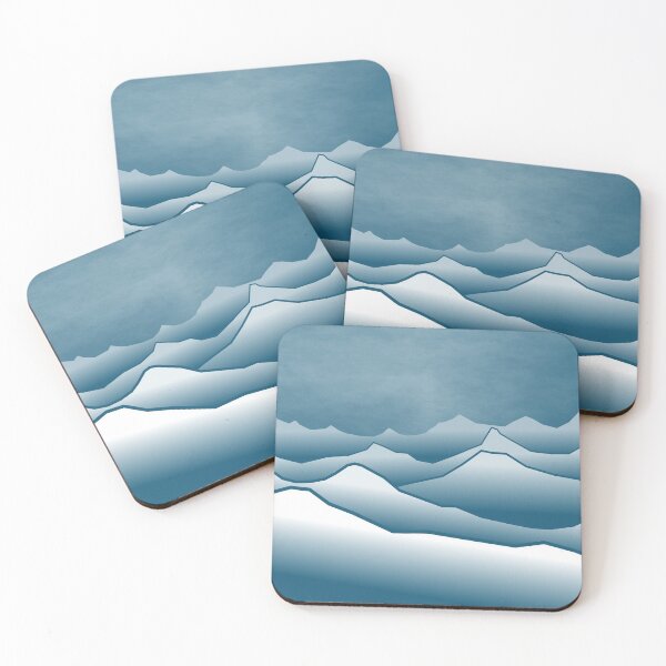 Item preview, Mountains in white designed and sold by Javier Narváez Solarte.