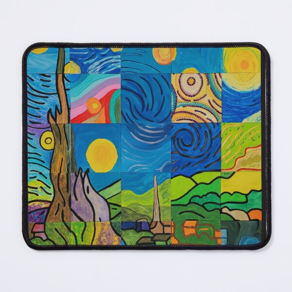 Van Gogh Community Puzzle Mouse Pad