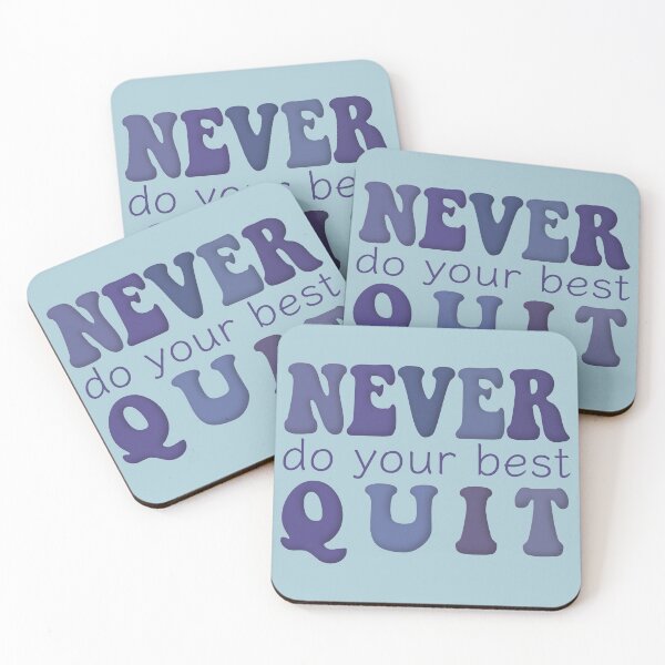 Item preview, Never Do Your Best Quit Dark Blue designed and sold by cashewdays.